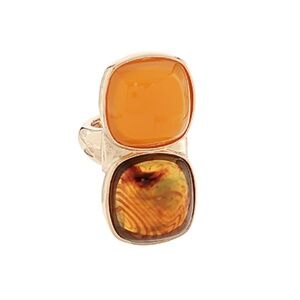 2 Resin Square Stone Ring